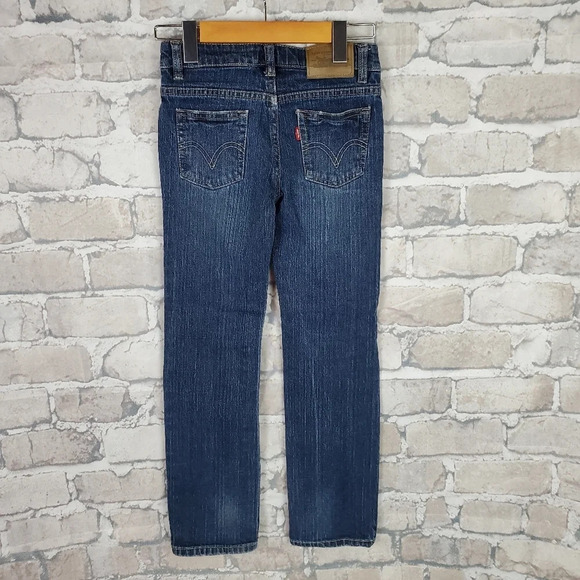 Levi's Red Tab Jeans 5 Pocket Straight Leg Size 8 Adjustable Waist Cowgirl - Picture 9 of 12